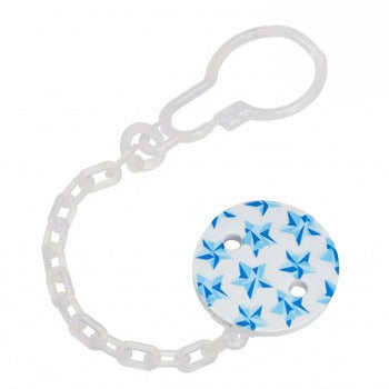 Dr Brown's Plastic Pacifier Teether/Clip Blue