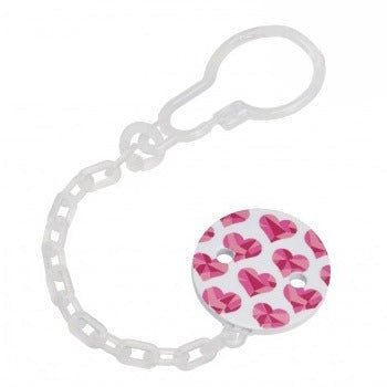 Dr Brown's Plastic Pacifier Teether/Clip Pink