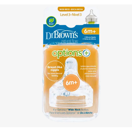 Dr Brown s Natural Flow Options Wide Neck Baby Bottle Nipples