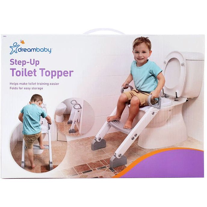 Dreambaby Ladder Step-Up Toilet Trainer White/Grey Age- 18 Months & Above