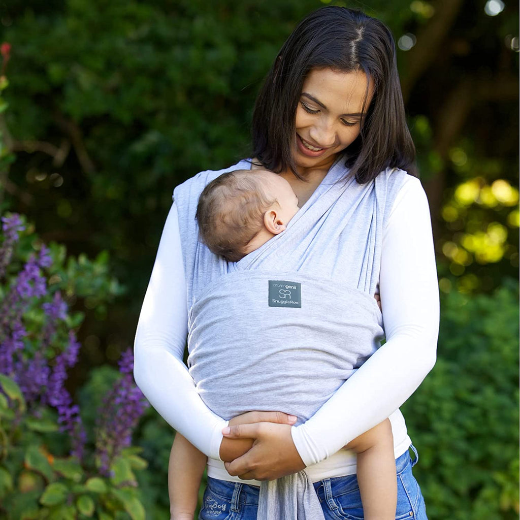 Dreamgenii SnuggleRoo Baby Carrier Light Grey Age- Newborn & Above (Holds upto 15 kgs)