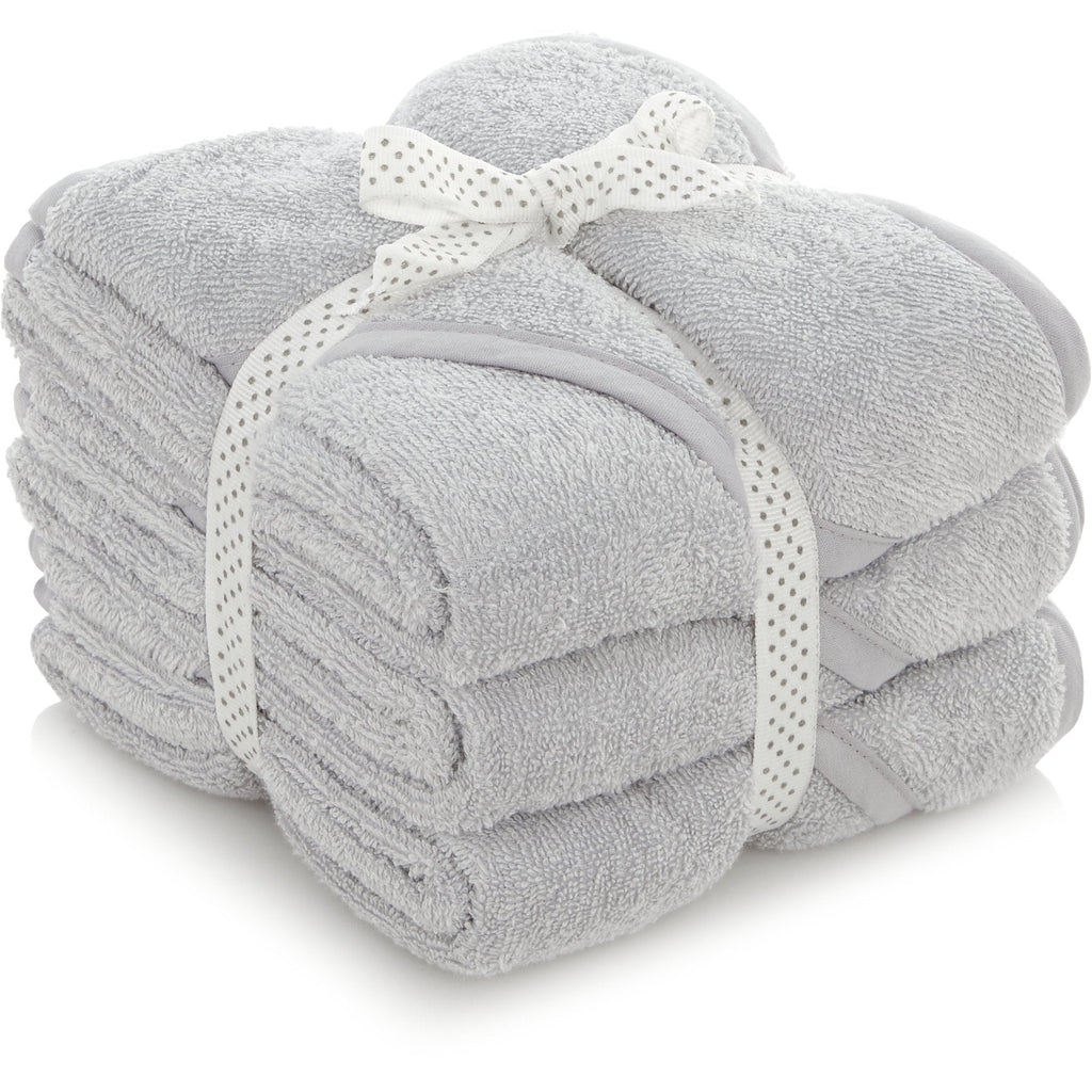 Dunelm Hooded Baby Towel Grey 2 Pack