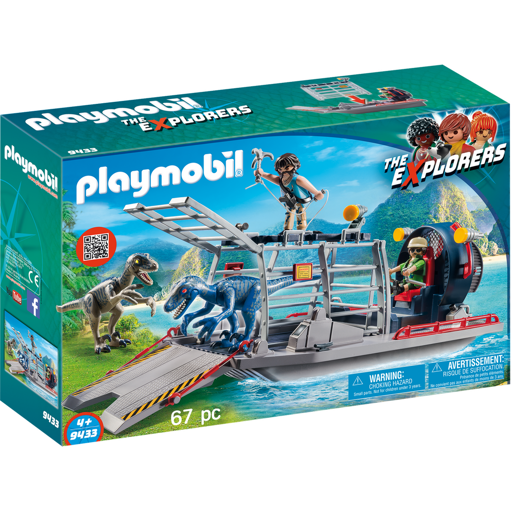 Playmobi Enemy Airboat With Raptor Building set 4Y+