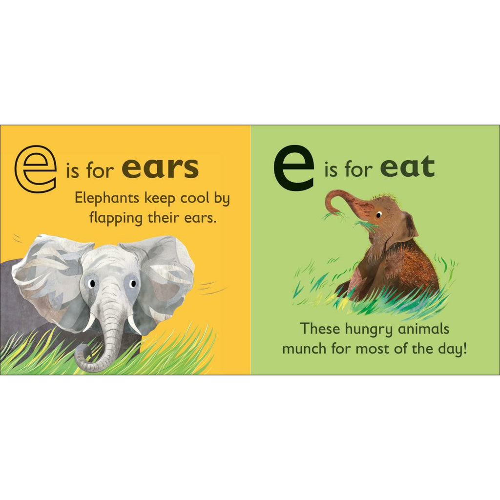 E is for Elephant Board book