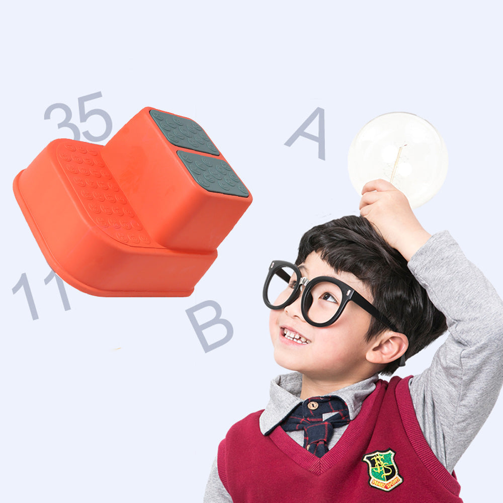 Eazy Kids - Step Stool - Orange Age-12 Months to 8 Years