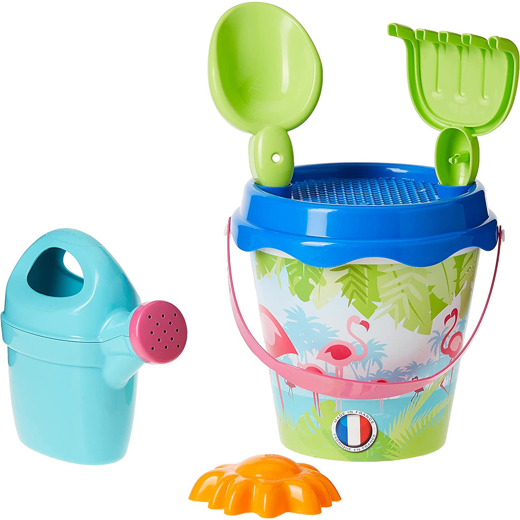 Ecoiffier - Beach 17 Cm Flamingo Iml Bucket With Accessories Multicolor Age-3 Years & Above