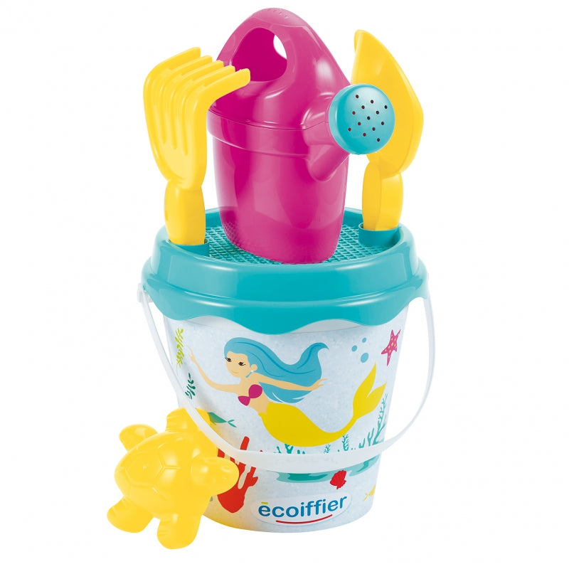 Ecoiffier - Beach 17 Cm Mermaid Iml Bucket With Accessories Multicolor Age-3 Years & Above