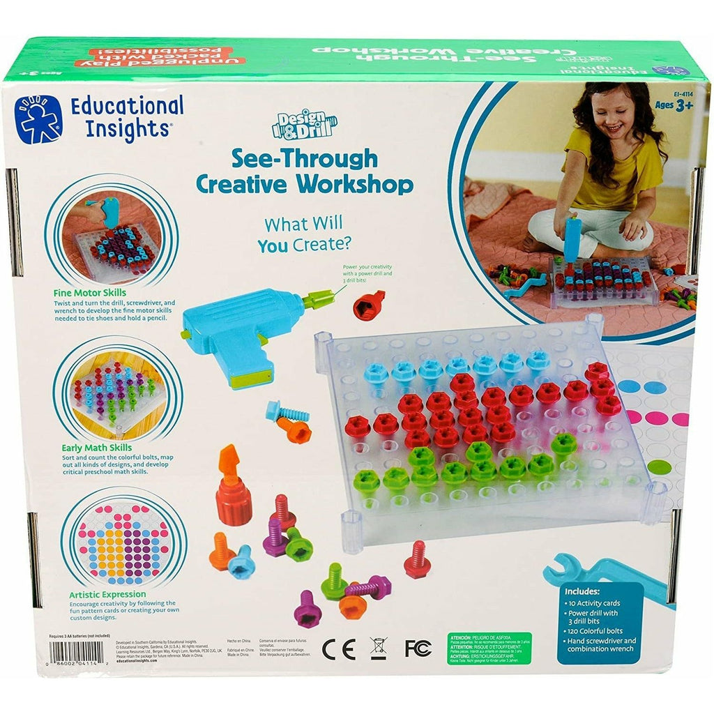 Learning Resources Design & Drill See-Through Creative Workshop 3+