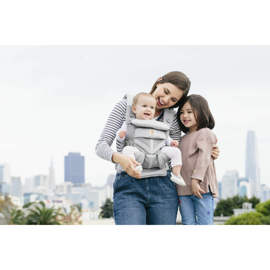 Ergobaby Omni 360 Cool Air Mesh Baby Carrier Pearl Grey Age-Newborn & Above (Holds Upto 20 Kgs)