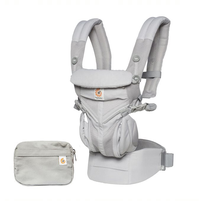 Ergobaby Omni 360 Cool Air Mesh Baby Carrier Pearl Grey Age-Newborn & Above (Holds Upto 20 Kgs)