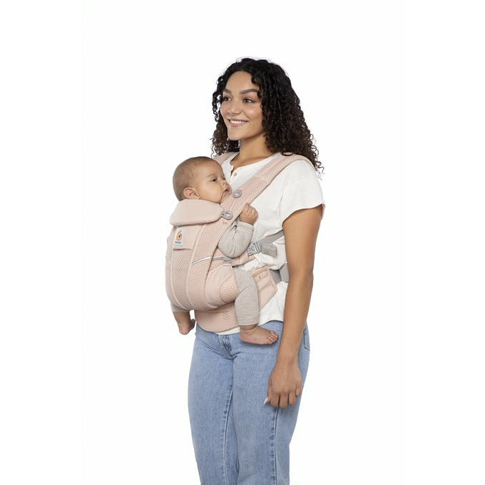 Ergobaby Omni Breeze Pink Quartz Baby Carrier Age Newborn Above Holds Upto 20.4 Kg Peekaboo