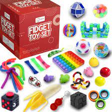 Essen 32 Piece Push Pop It Bubble Sensory Fidget Toy Set Multicolor Age- 6 Years & Above