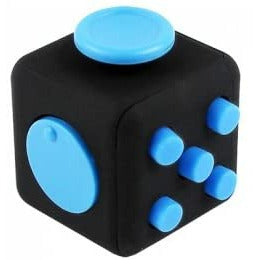 Essen Universal Fidget Cube Black with Blue Buttons Fidget Age- 6 Years & Above