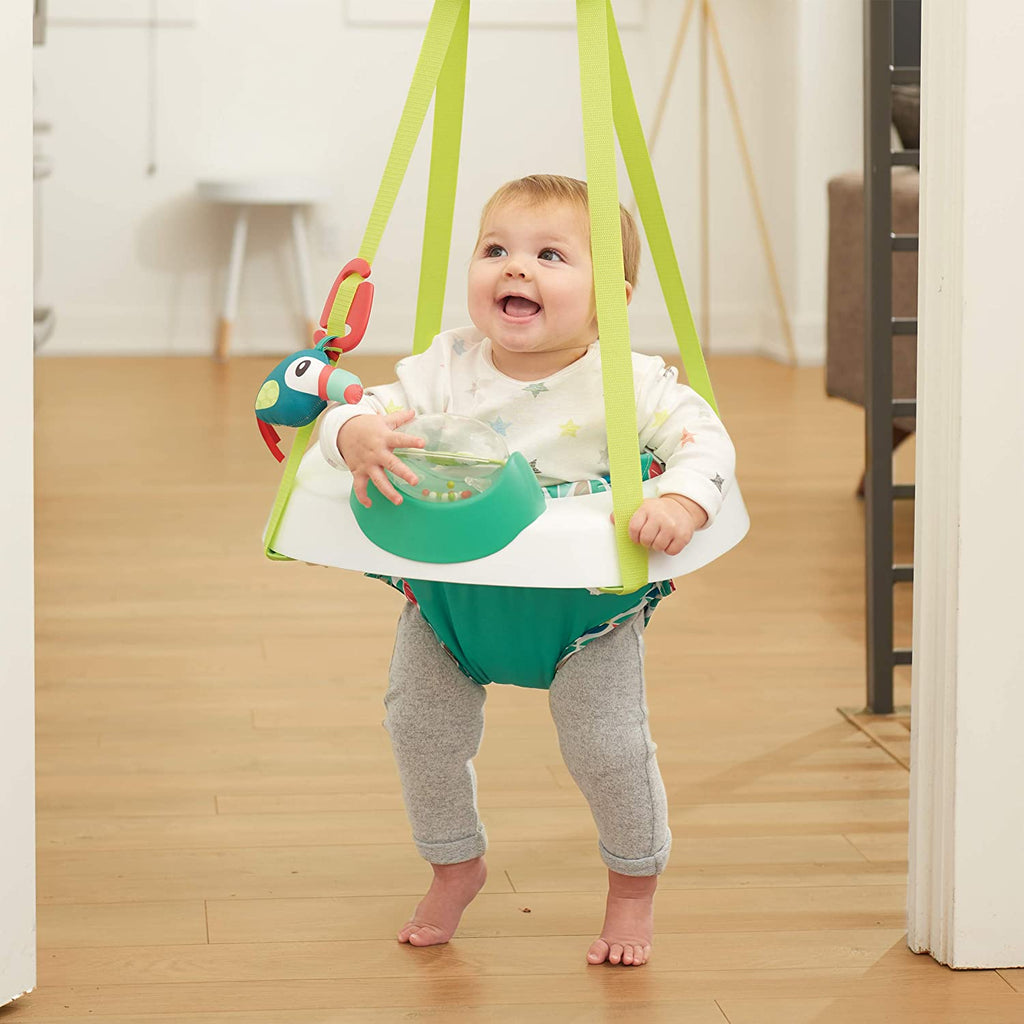 ExerSaucer Tiny Tropics 2-IN-1 Baby Seat + Door Jumper 4m+