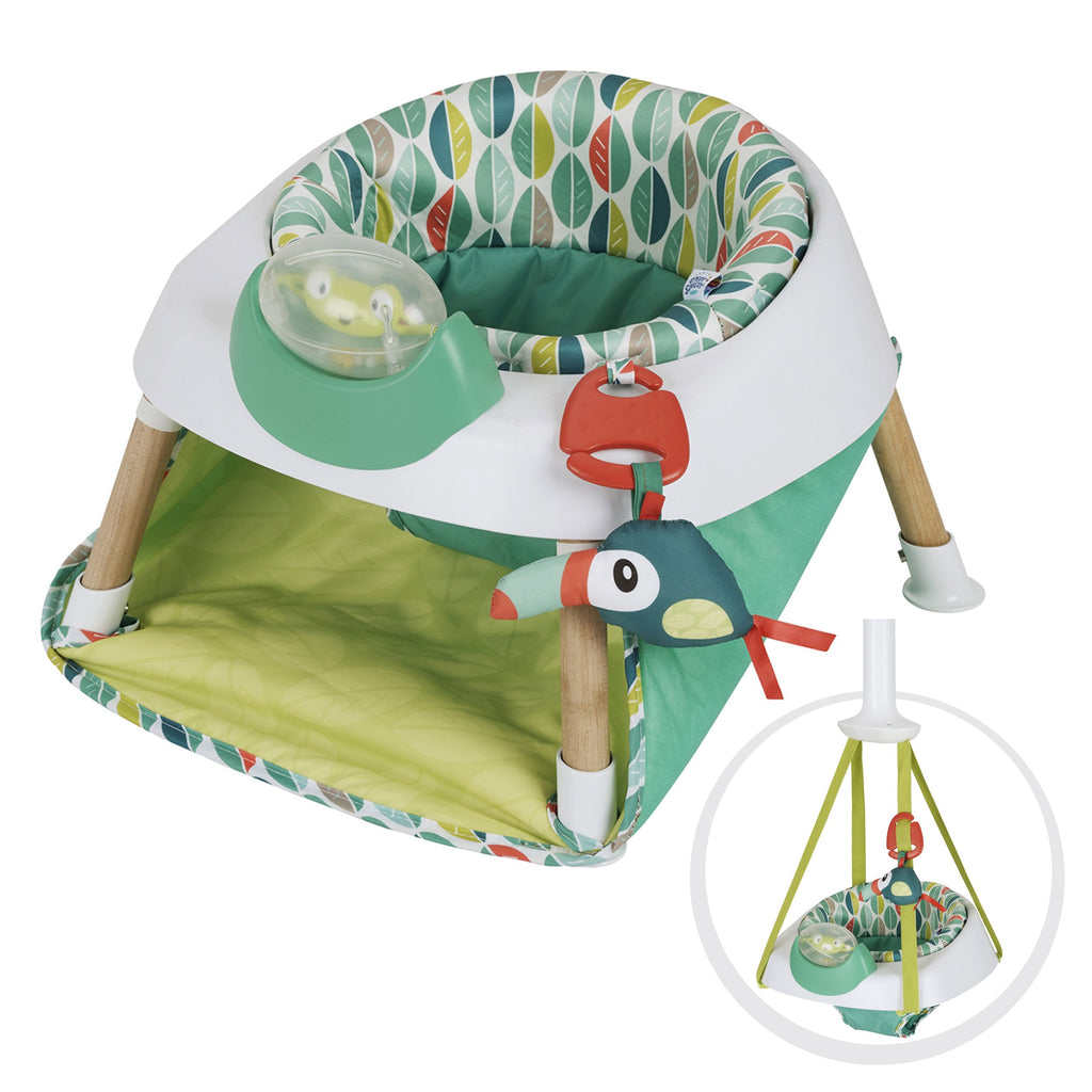 ExerSaucer Tiny Tropics 2-IN-1 Baby Seat + Door Jumper 4m+