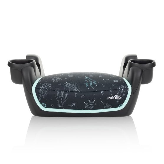 Evenflo Go Time No Back Booster Car Seat, Blue Astro Age- 4 Years to 12 Years