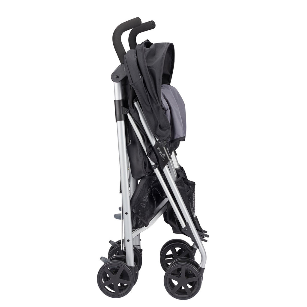 Evenflo Minno Twin Double Stroller Glenbarr Grey Age- 6 Months to 5 Years (Holds upto 45 Kg)