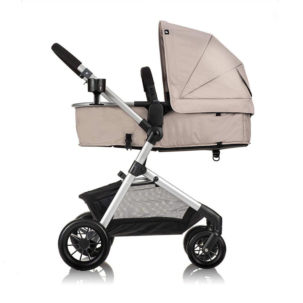 Evenflo Pivot Modular Travel System With Safemax Car Seat 0m-25Kg, Sandstone