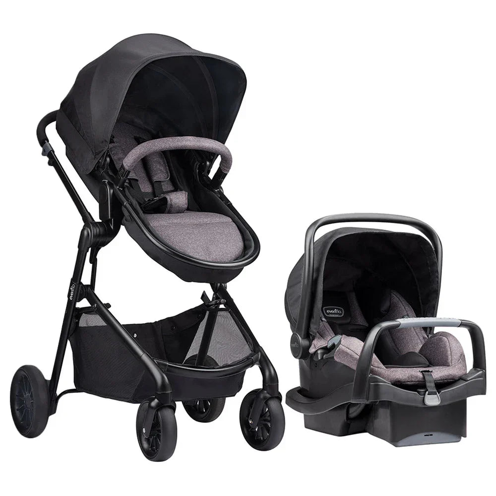 evenflo pivot casual grey Evenflo Pivot Travel System Casual Grey Age- Newborn to 36 Months