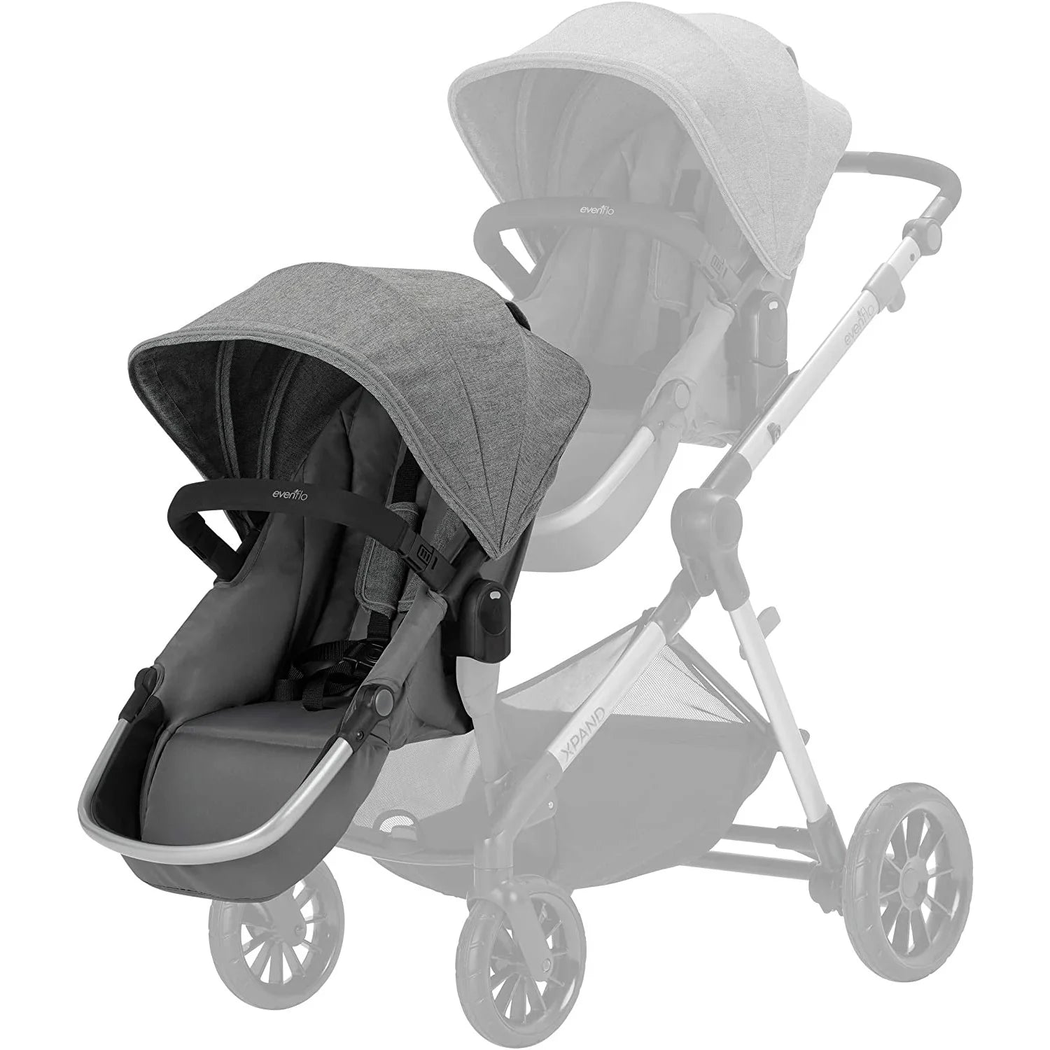 Evenflo Pivot Xpand Modular Double Seat Stroller 0-25Kg, Percheron -  Peekaboo
