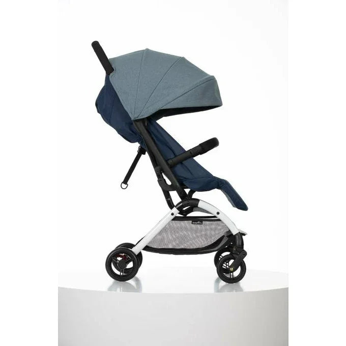 evenflo wim ultra-compact stroller Evenflo Wim Ultra-Compact Stroller Blue Age- Newborn to 36 Months