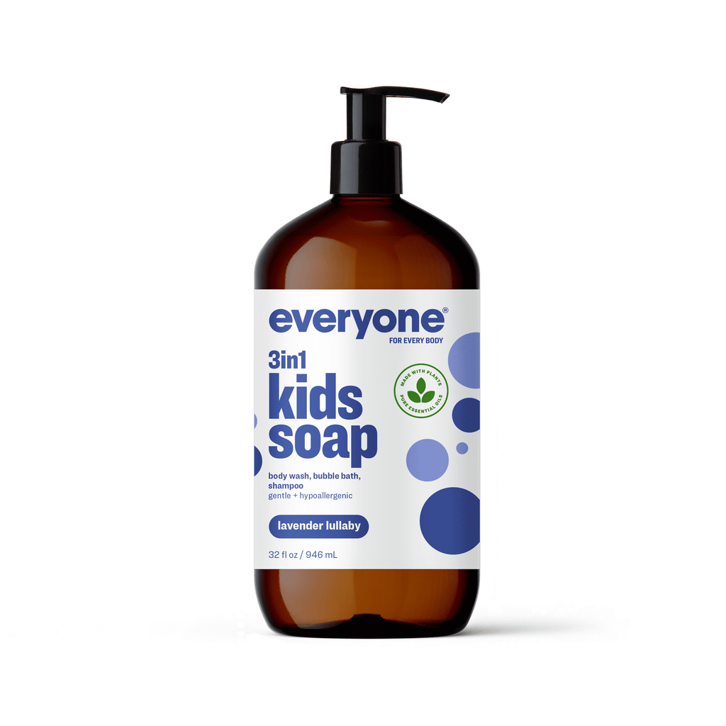 Everyone 3 in 1 Bath Soap for Kids Lavender Lullaby 32 fl oz (946 ml)