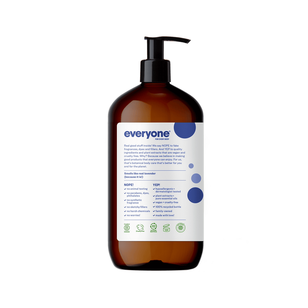 Everyone 3 in 1 Bath Soap for Kids Lavender Lullaby 32 fl oz (946 ml)