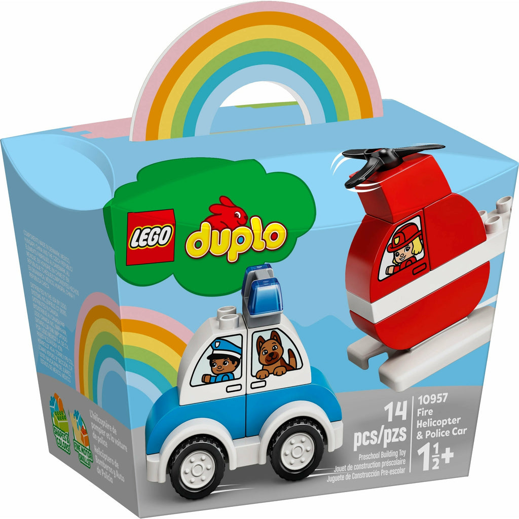 Lego® Duplo® Fire Helicopter & Police Car 18m+
