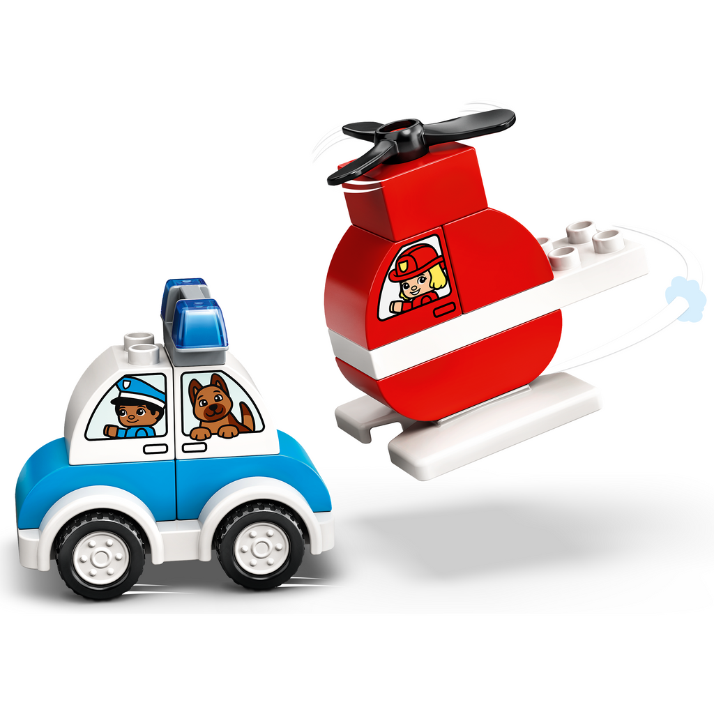 Lego® Duplo® Fire Helicopter & Police Car 18m+