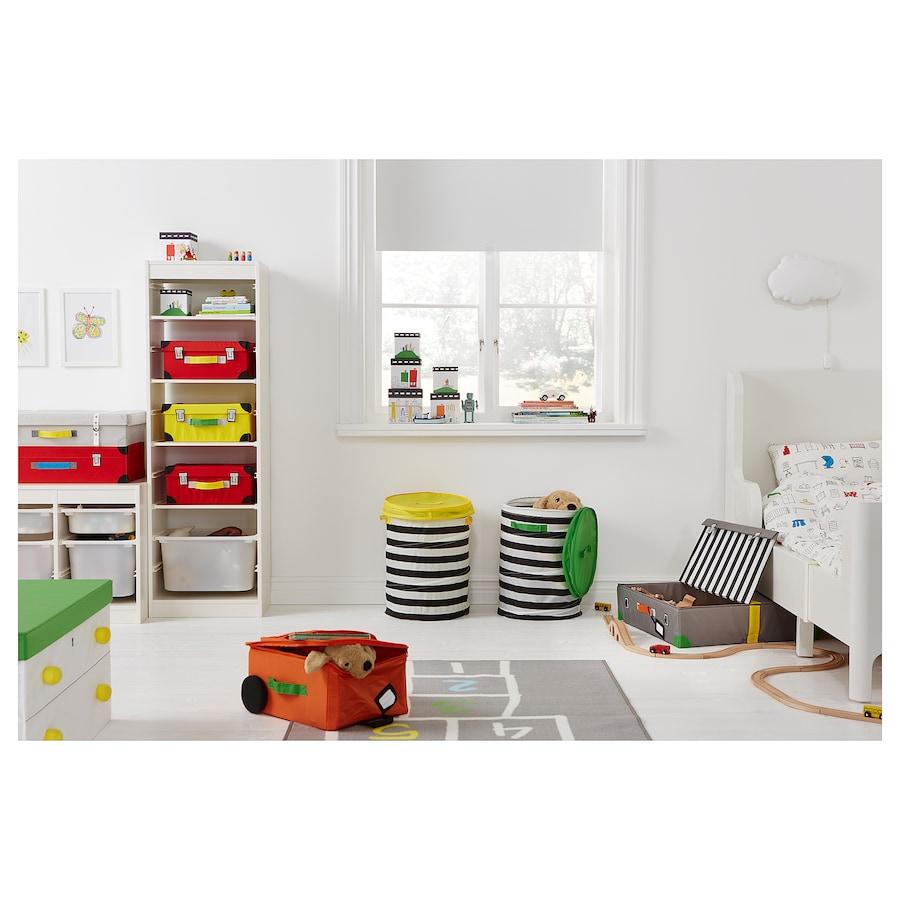 Flyttbar Basket With Lid, Yellow