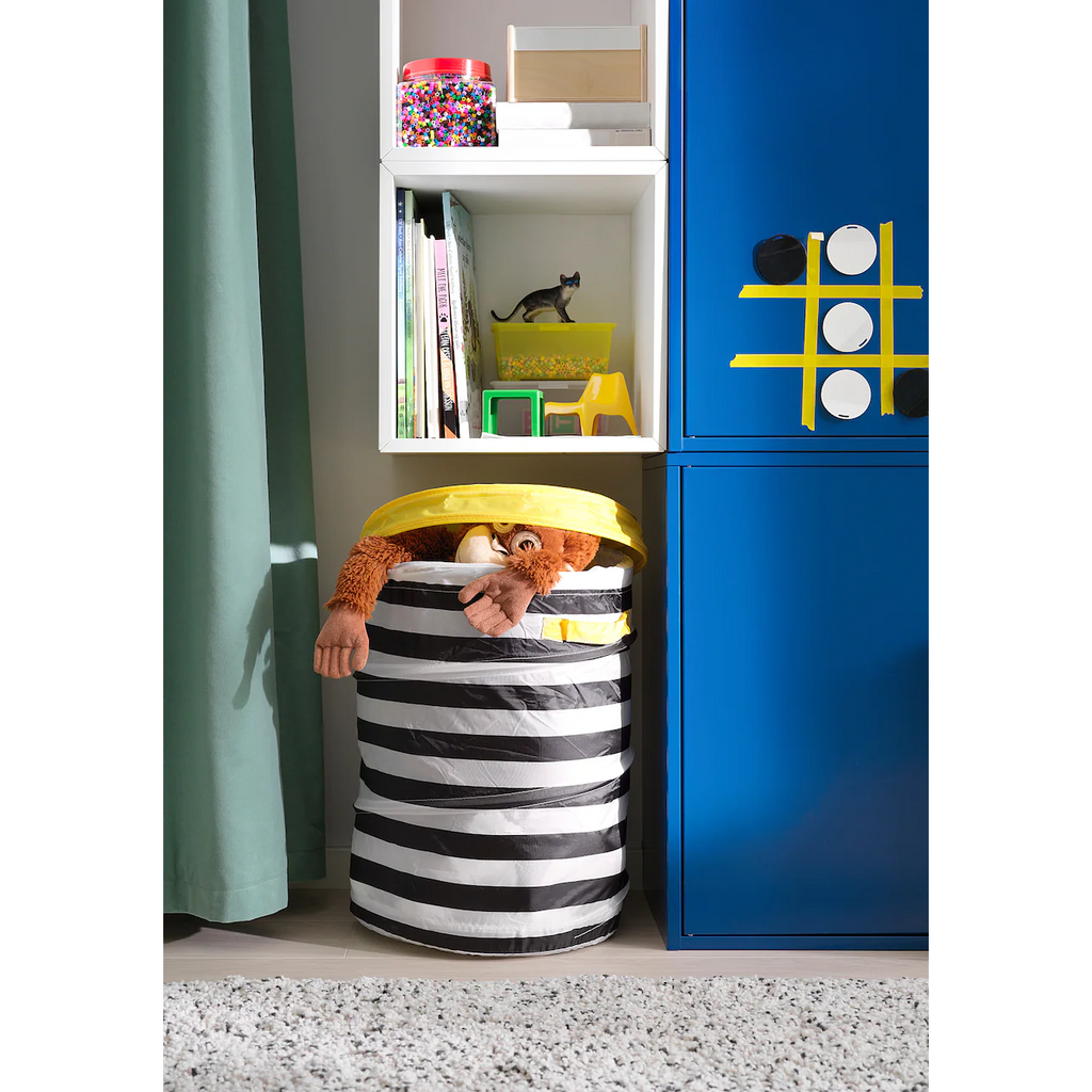 Flyttbar Basket With Lid, Yellow