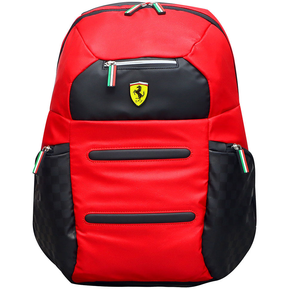Ferrari Built To Race 18Inch Backpack & Pencil Case Age-9 Years to 12 Years