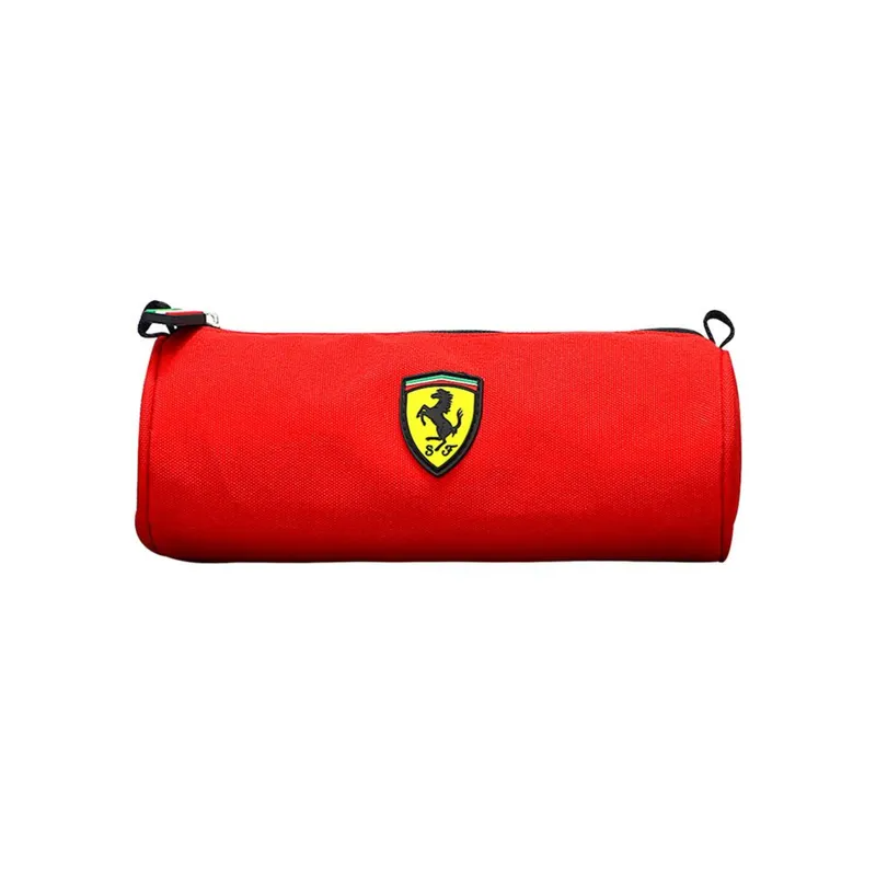 Ferrari Logo Round Pencil Case Red Age- 3 Years & Above