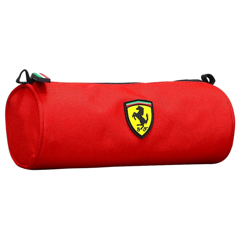 Ferrari Logo Round Pencil Case Red Age- 3 Years & Above