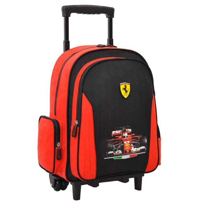 Ferrari Twin Turbo 16-inch Trolley Bag Age- 7 Years to 9 Years