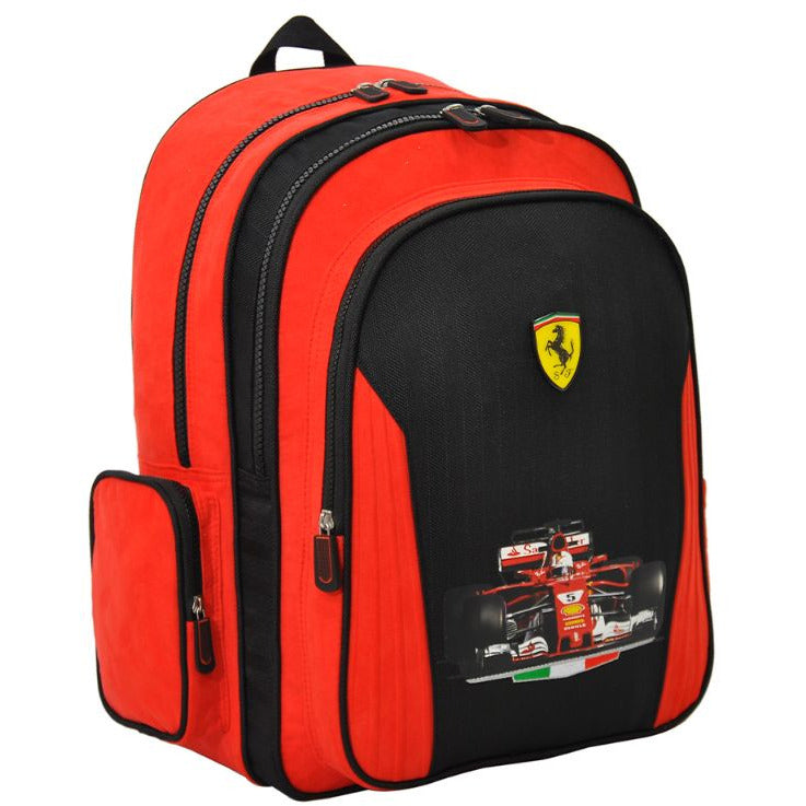 Ferrari Twin Turbo 18-inch Backpack Age-9 Years to 12 Years