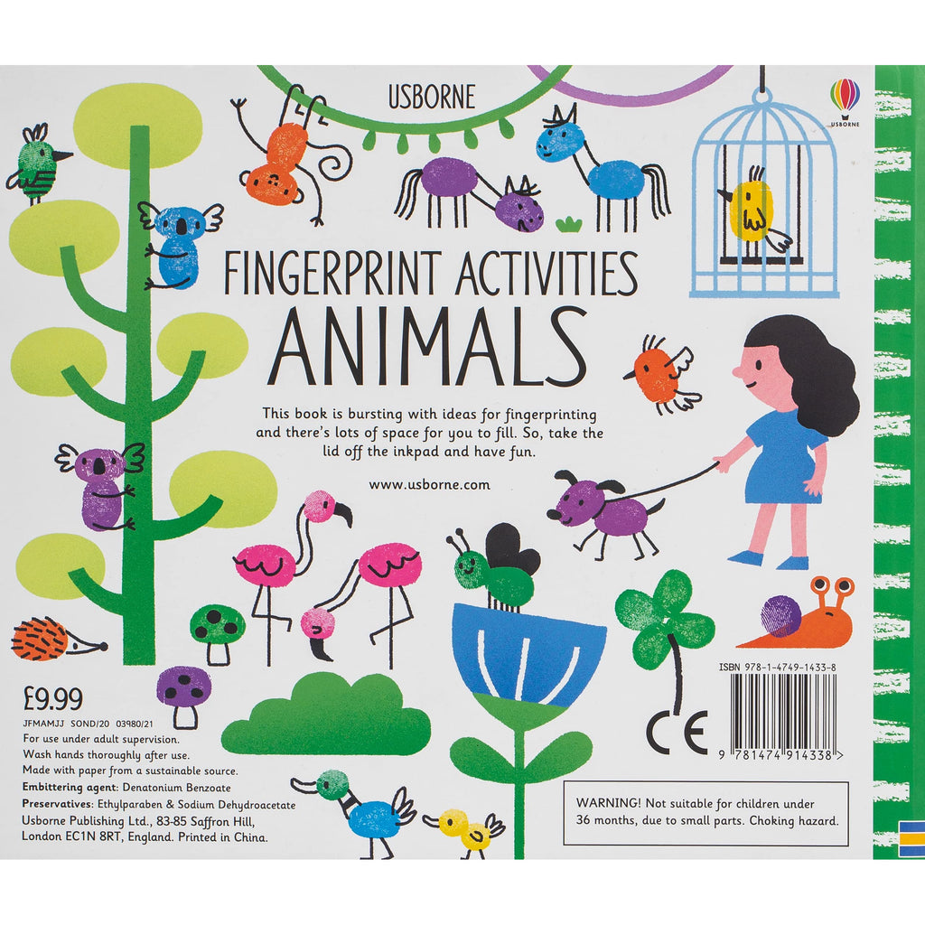 Fingerprint Activities Animals by Fiona Watt