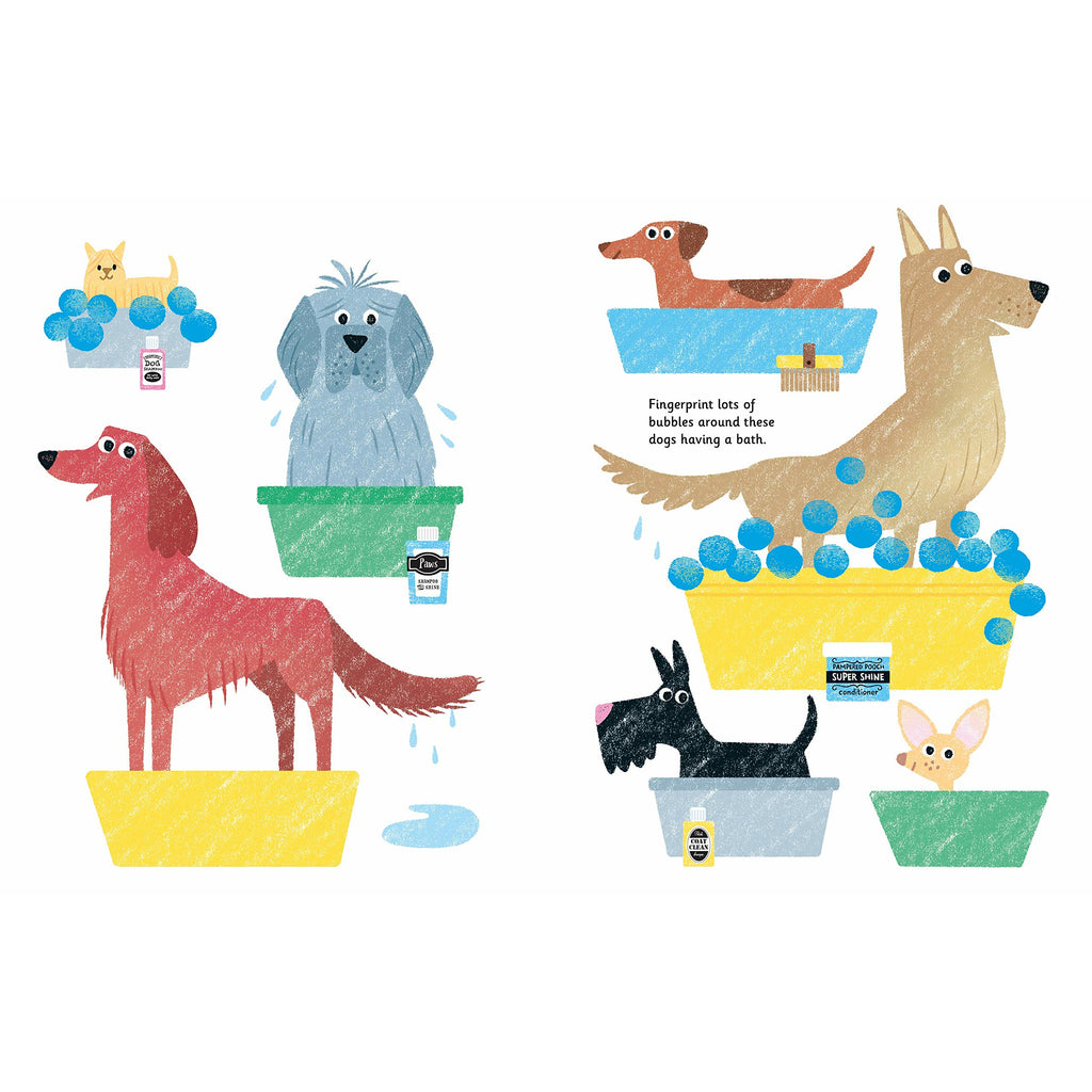 Fingerprint Activities Cats and Dogs by Fiona Watt