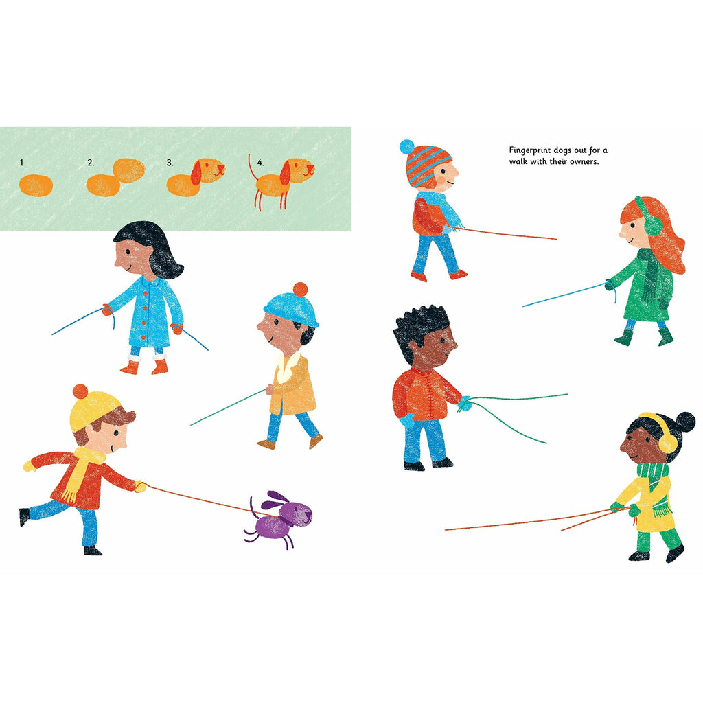 Fingerprint Activities Cats and Dogs by Fiona Watt