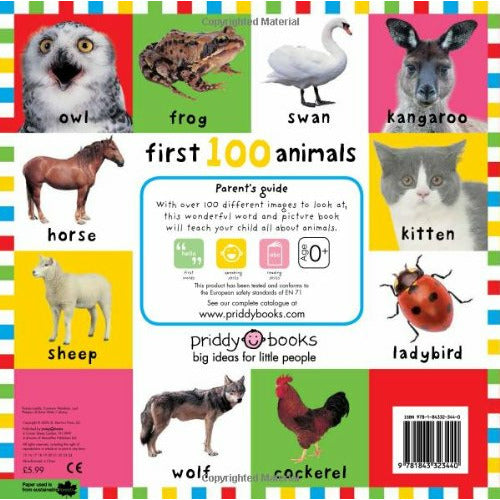 First 100 Animals Learning Book Age- 12 Months & Above