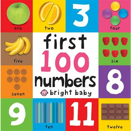 First 100 Numbers Multicolored Board Book Age- 12 Months & Above