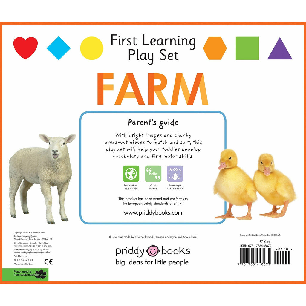 First Learning Farm Board Book Playset Age- 12 Months & Above