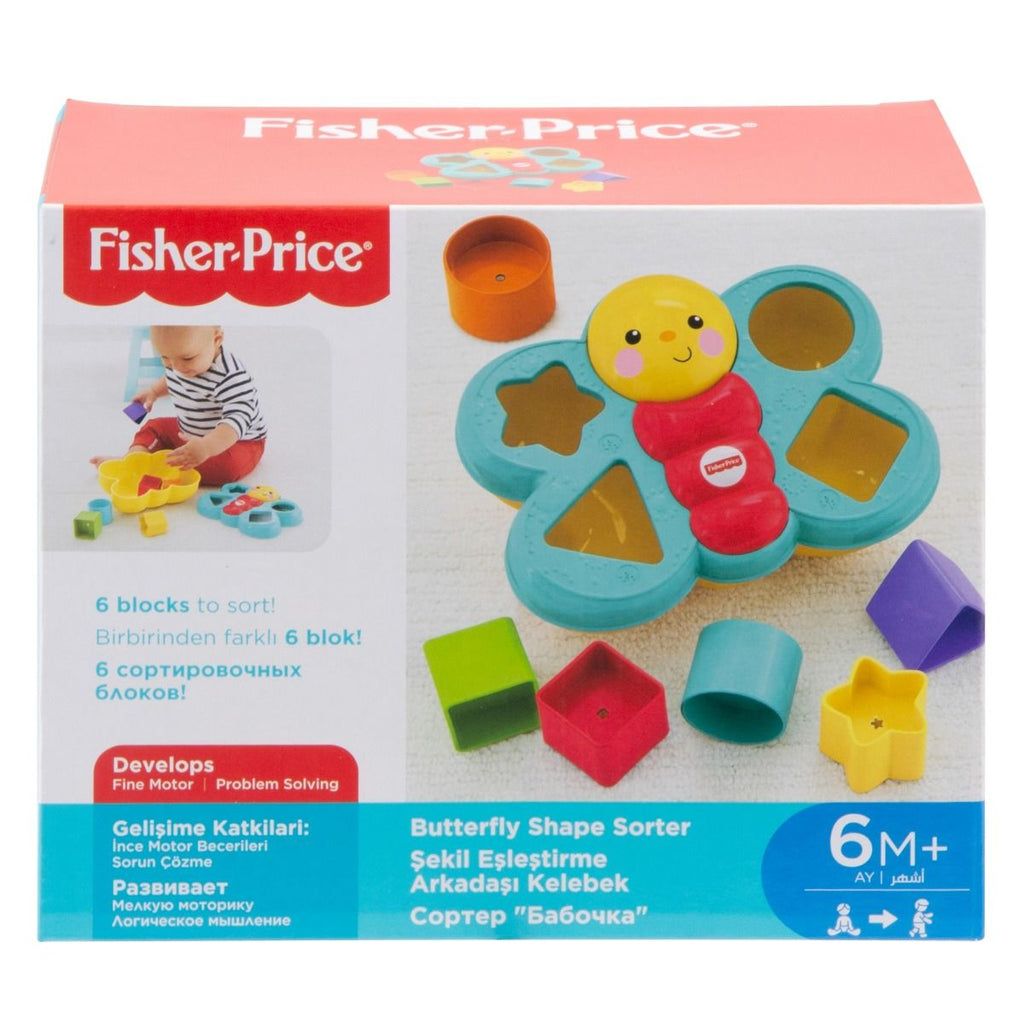 Fisher-Price Butterfly Shape Sorter Multicolor Age- 6 Months & Above