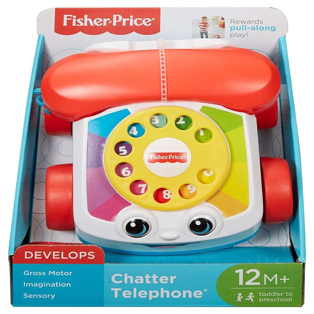 Fisher-Price Chatter Telephone Pull Along Toy Multicolor Age- 12 Months ...