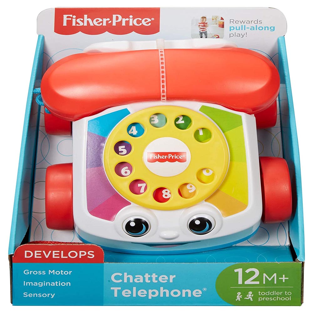 Fisher-Price Chatter Telephone Pull Along Toy Multicolor Age- 12 Months & Above
