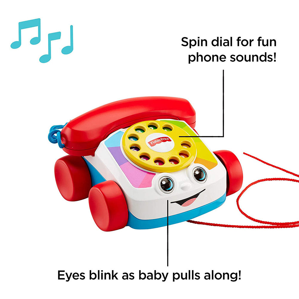 Fisher-Price Chatter Telephone Pull Along Toy Multicolor Age- 12 Months & Above