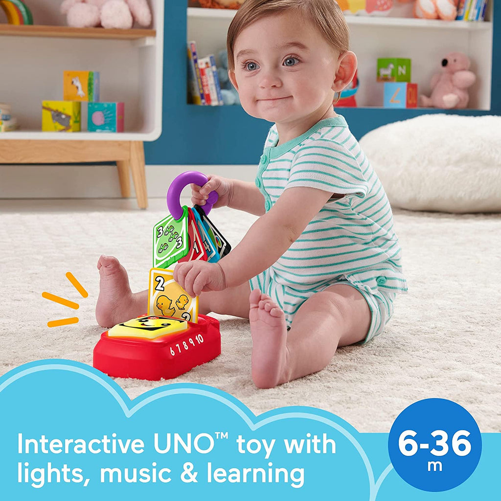 Fisher-Price Laugh & Learn Counting and Colors Baby UNO Multicolor Age- 6 Months & Above