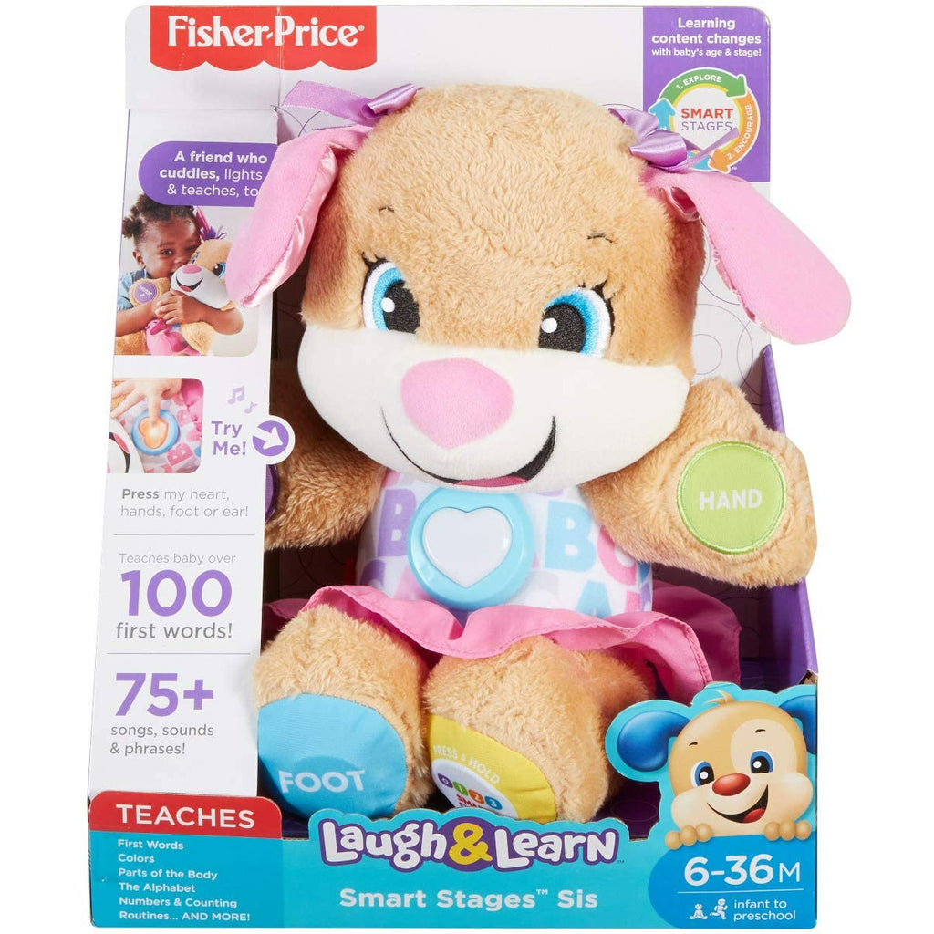 Fisher-Price Laugh & Learn Smart Stages First Words Sister Brown Age-6 Months & Above
