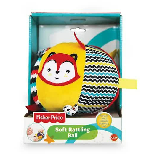 Fisher Price Soft Rattling Ball Click Clack Sounds Multicolor Age-3 Years & Above