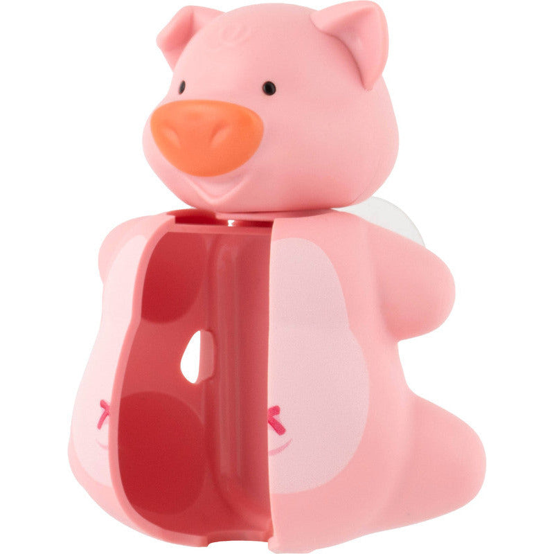 Flipper Fun Animal Piggy Toothbrush Cover & Toothbrush Combo Pack Multicolor Age- 3 Years & Above